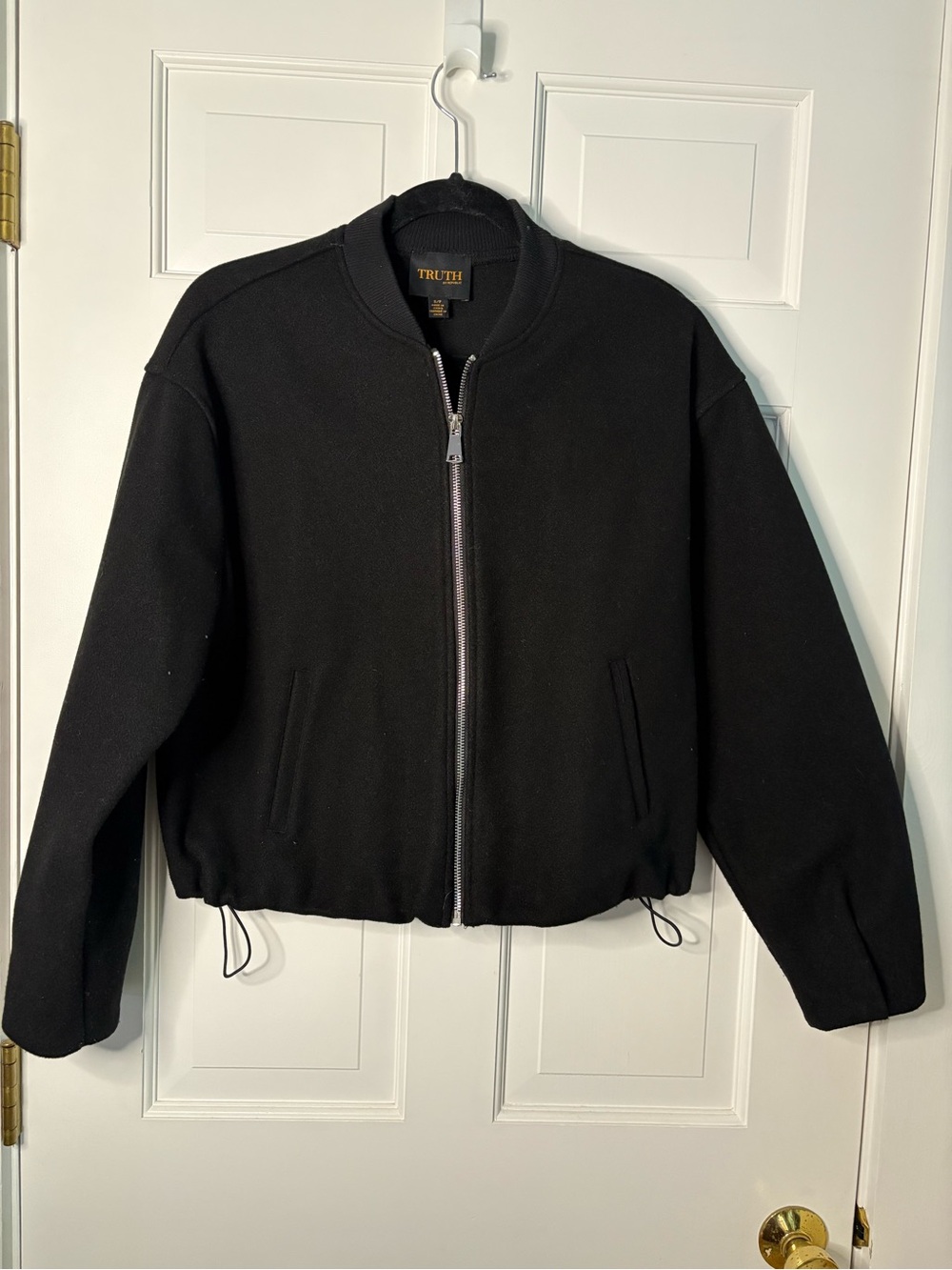 Truth Black Bomber Jacket -Zip Front jacket